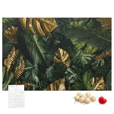 Memobord van kurk Bladeren jungle