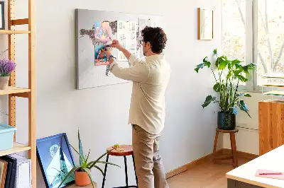 Kurk prikbord Bakstenen wereldmotief loft