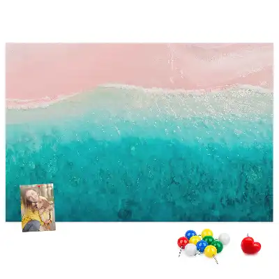 Memobord van kurk Exotische strandkust