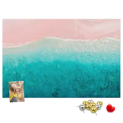 Memobord van kurk Exotische strandkust