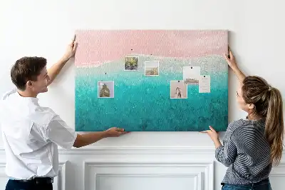 Memobord van kurk Exotische strandkust