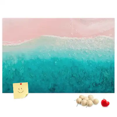 Memobord van kurk Exotische strandkust