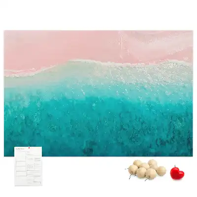 Memobord van kurk Exotische strandkust
