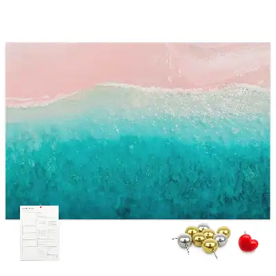 Memobord van kurk Exotische strandkust