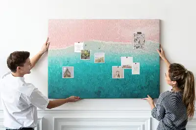 Memobord van kurk Exotische strandkust