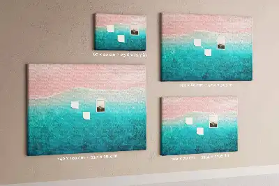 Memobord van kurk Exotische strandkust