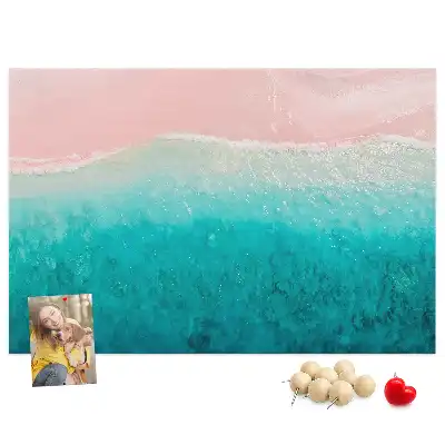Memobord van kurk Exotische strandkust