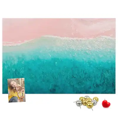 Memobord van kurk Exotische strandkust
