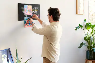 Memobord van kurk Positieve wereldkaart
