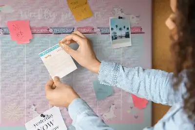 Kurk prikbord Weekplanner eenhoorns