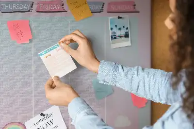 Kurk prikbord Weekplanner eenhoorns
