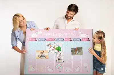 Kurk prikbord Weekplanner eenhoorns