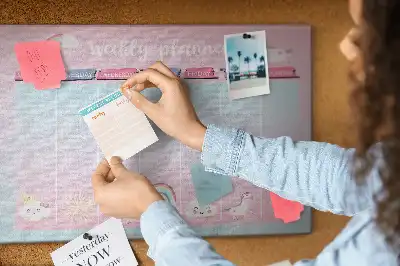 Kurk prikbord Weekplanner eenhoorns