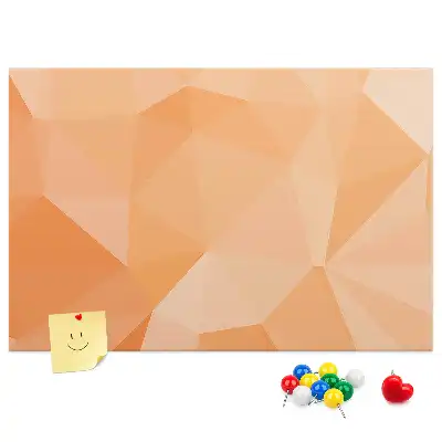 Geometrisch memobord van kurk in driehoekvorm