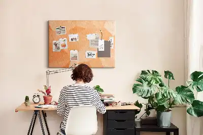 Memobord van kurk Geometrische driehoekige vormen