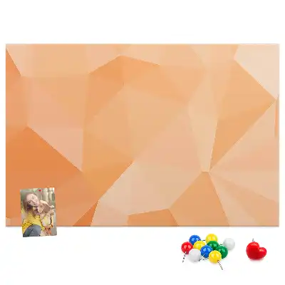 Memobord van kurk Geometrische driehoekige vormen