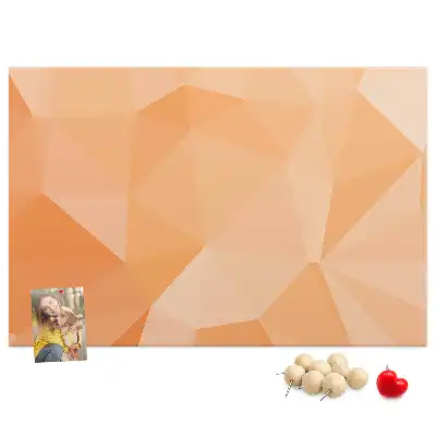 Memobord van kurk Geometrische driehoekige vormen