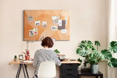 Memobord van kurk Geometrische driehoekige vormen