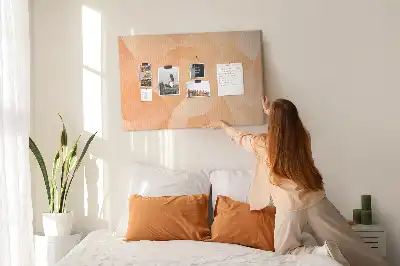 Memobord van kurk Geometrische driehoekige vormen