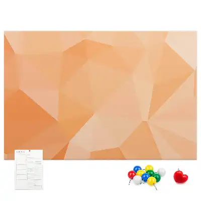 Memobord van kurk Geometrische driehoekige vormen
