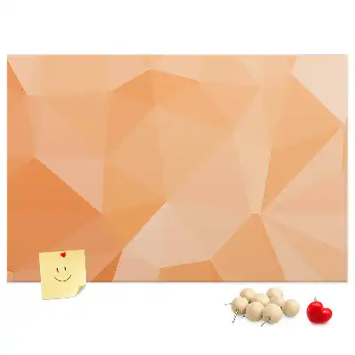 Memobord van kurk Geometrische driehoekige vormen