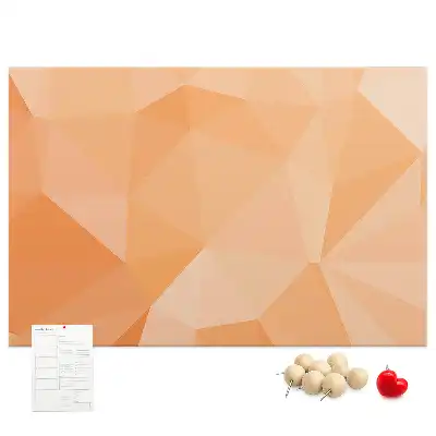 Memobord van kurk Geometrische driehoekige vormen