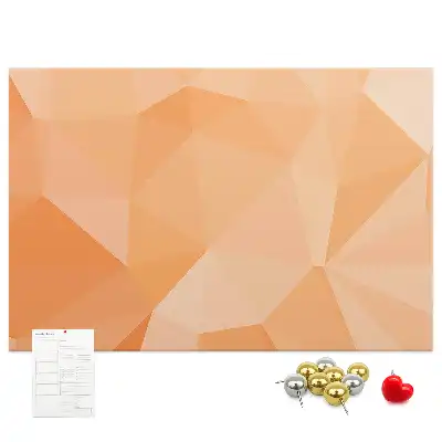Memobord van kurk Geometrische driehoekige vormen