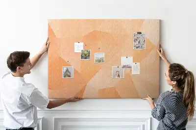 Memobord van kurk Geometrische driehoekige vormen