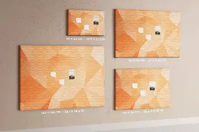 Memobord van kurk Geometrische driehoekige vormen
