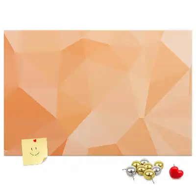 Memobord van kurk Geometrische driehoekige vormen
