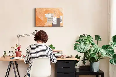 Memobord van kurk Geometrische driehoekige vormen