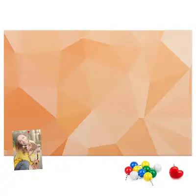 Memobord van kurk Geometrische driehoekige vormen