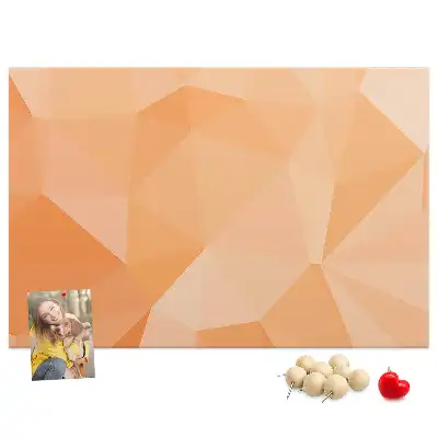 Memobord van kurk Geometrische driehoekige vormen