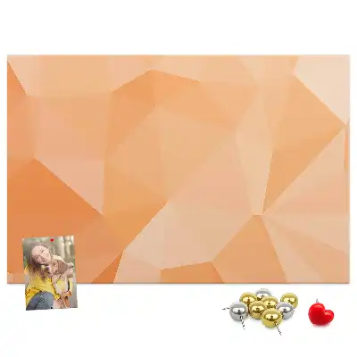 Memobord van kurk Geometrische driehoekige vormen