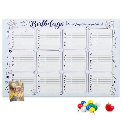 Kurk prikbord Verjaardagsnotitie