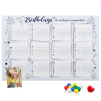 Kurk prikbord Verjaardagsnotitie