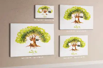 Memobord van kurk Stamboom herinnering van generaties