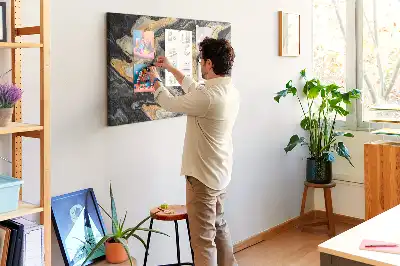Kurk prikbord Vergulde rotsstructuur