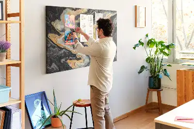 Kurk prikbord Vergulde rotsstructuur