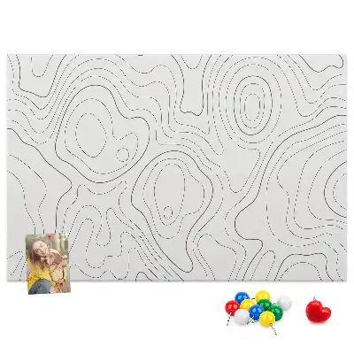 Memobord van kurk Artistieke inktvlekken