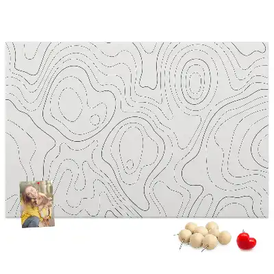 Memobord van kurk Artistieke inktvlekken