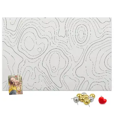 Memobord van kurk Artistieke inktvlekken