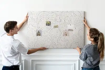 Memobord van kurk Artistieke inktvlekken
