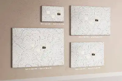 Memobord van kurk Artistieke inktvlekken