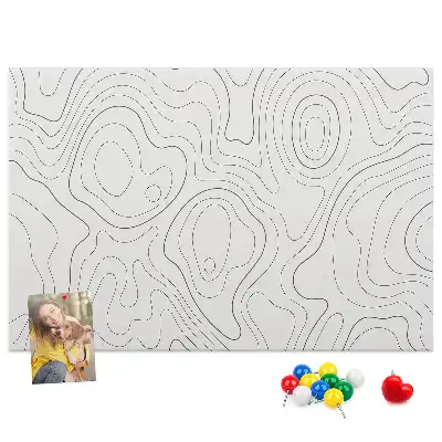 Memobord van kurk Artistieke inktvlekken