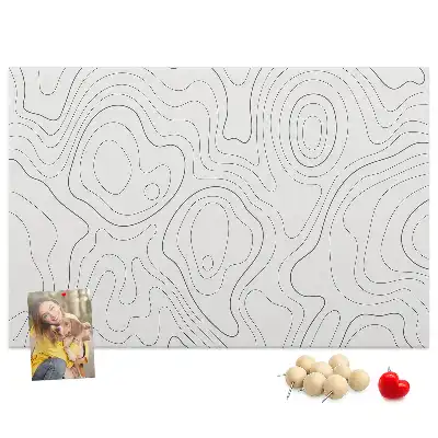 Memobord van kurk Artistieke inktvlekken