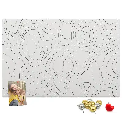 Memobord van kurk Artistieke inktvlekken