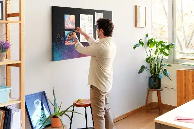Memobord van kurk Kleurexplosie