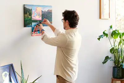 Memobord van kurk Meer landschap