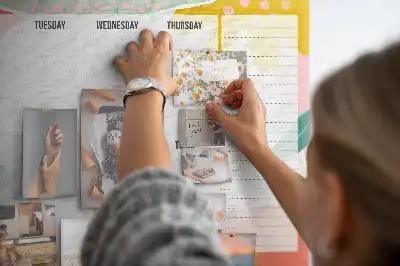 Kurk prikbord Eenvoudige weekplanner